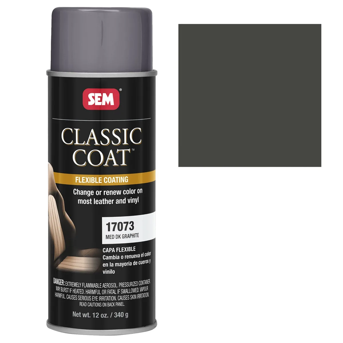 Peinture SEM graphite moyen foncé, 454 g