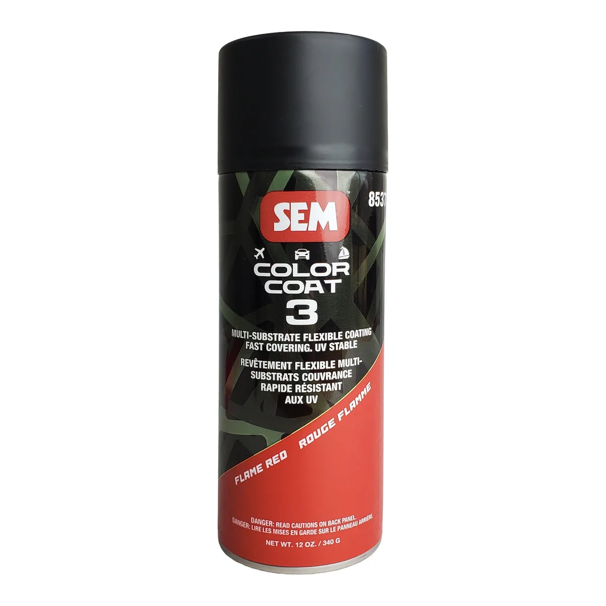 Peinture flexible SEM Color Coat Rouge flamme (Flame Red), aérosol 340 g