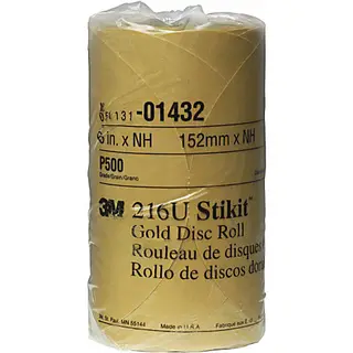 3M Stikit Gold 6 in. PSA Abrasive Discs, No Hole