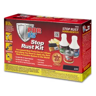 POR-15 Stop Rust 3-Step Kit, Gloss Black
