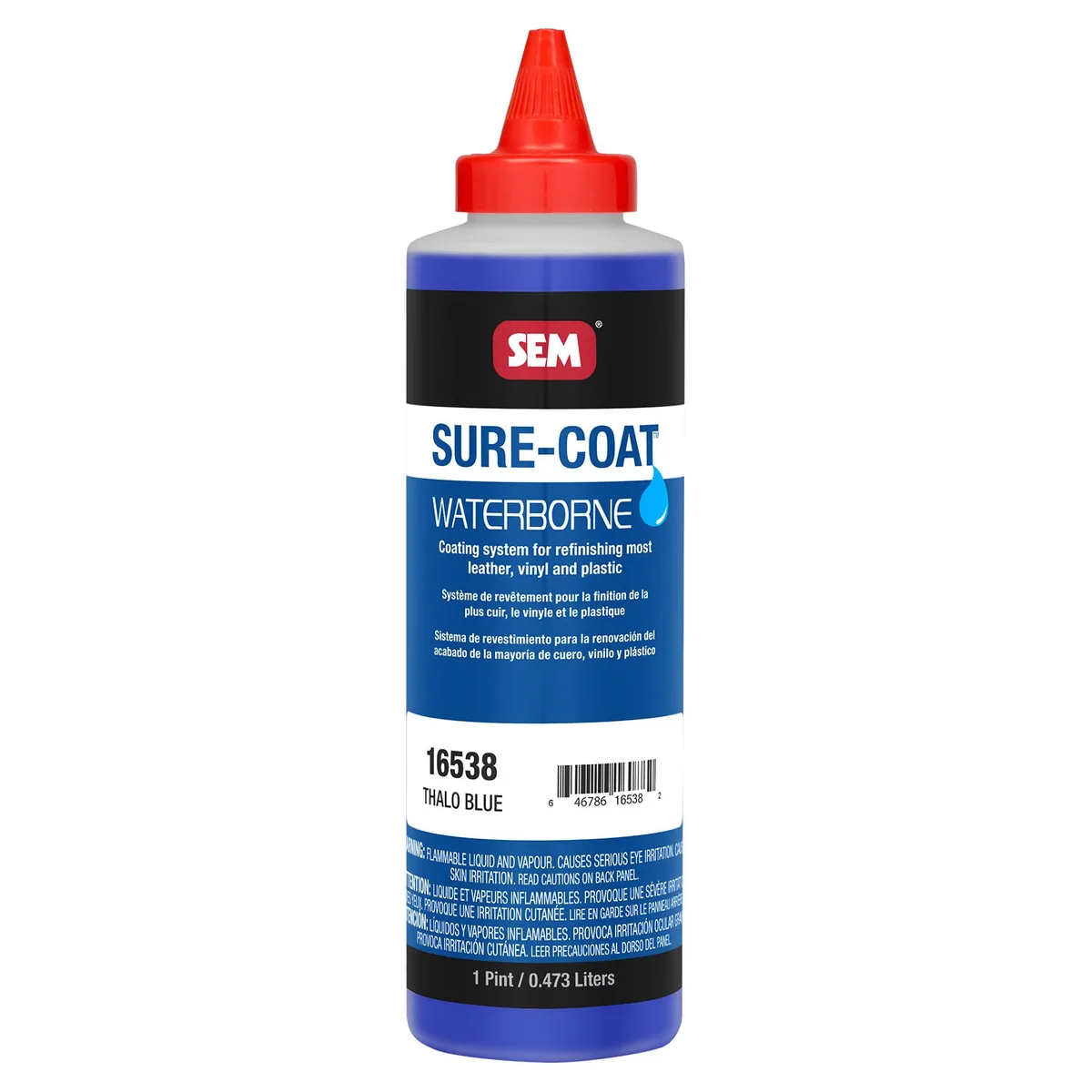 SEM Sure-Coat Waterborne Colour, Thalo Blue & Green, 473 ml