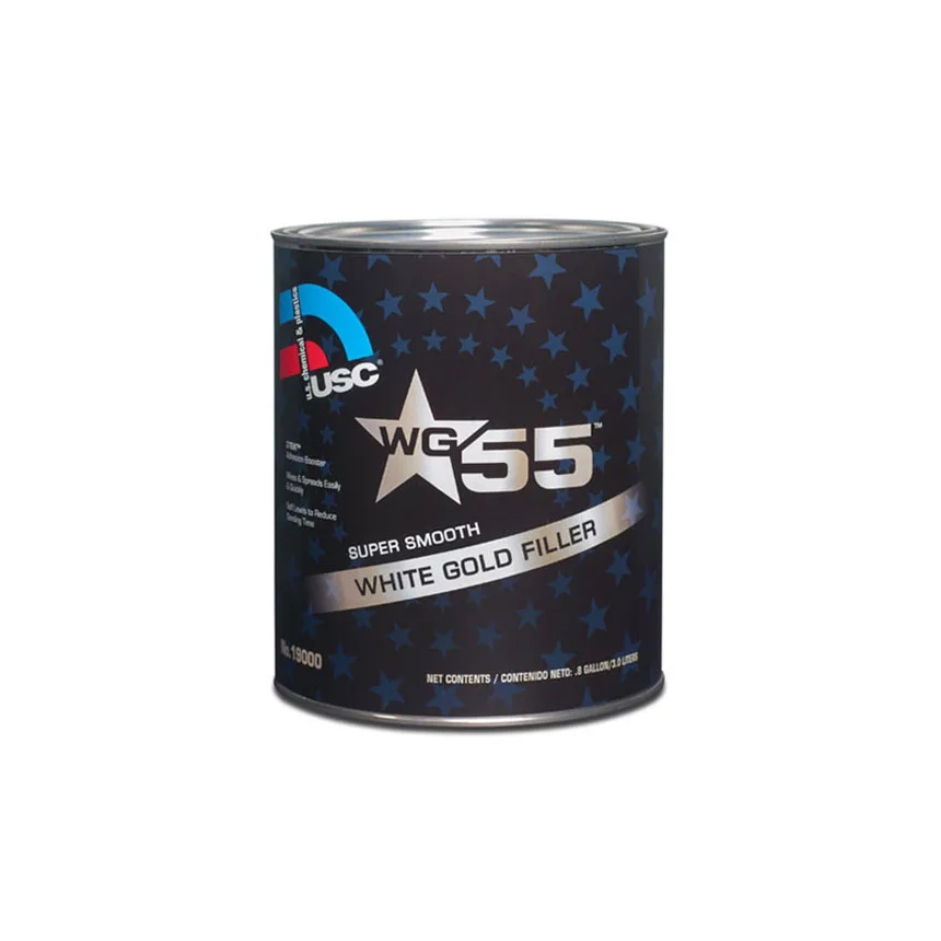 Mastic de carrosserie U.S. Chemical & Plastics WG55 White Gold, 3,03 L