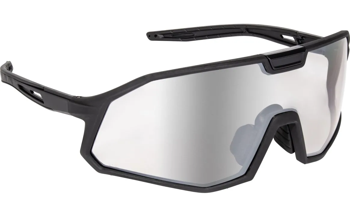 SAS Safety Glasses, Black Frame, Mirror Lens