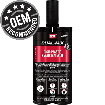 SEM Rigid Plastic Repair Material, 207 ml Cartridge