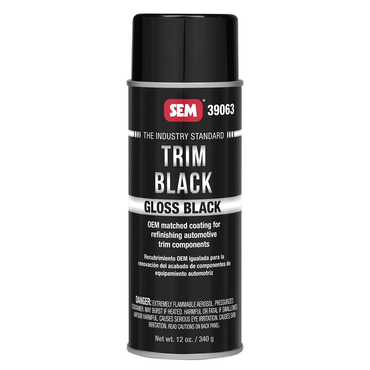 SEM Trim Black Trim Paint, 454 g Aerosol