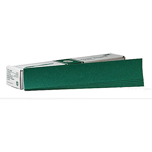 3M Green Hook & Loop Abrasive Strips, 2.75 x 16.5 in., 80 Grit