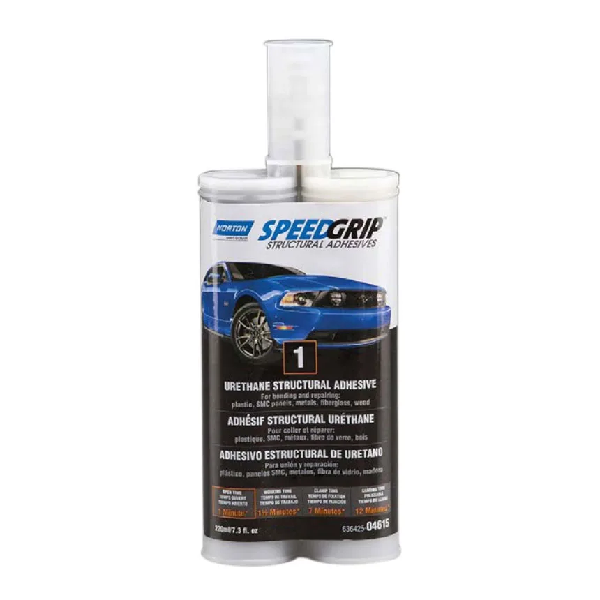 Norton SpeedGrip 1:1 Black Urethane Adhesive, 220 ml