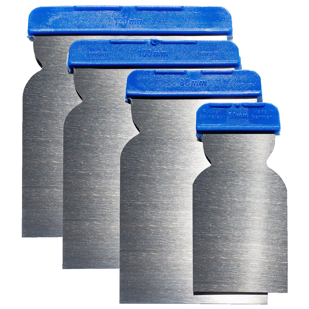 Spatules métalliques FBS pour mastic, ensemble de 4 largeurs