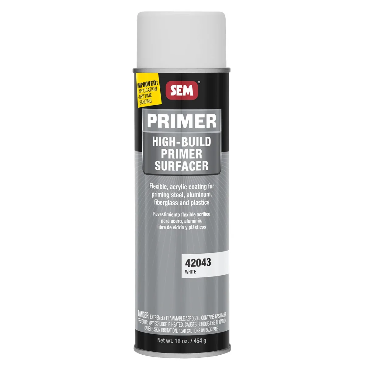 SEM High Build Primer Surfacer, White, 567 g Aerosol