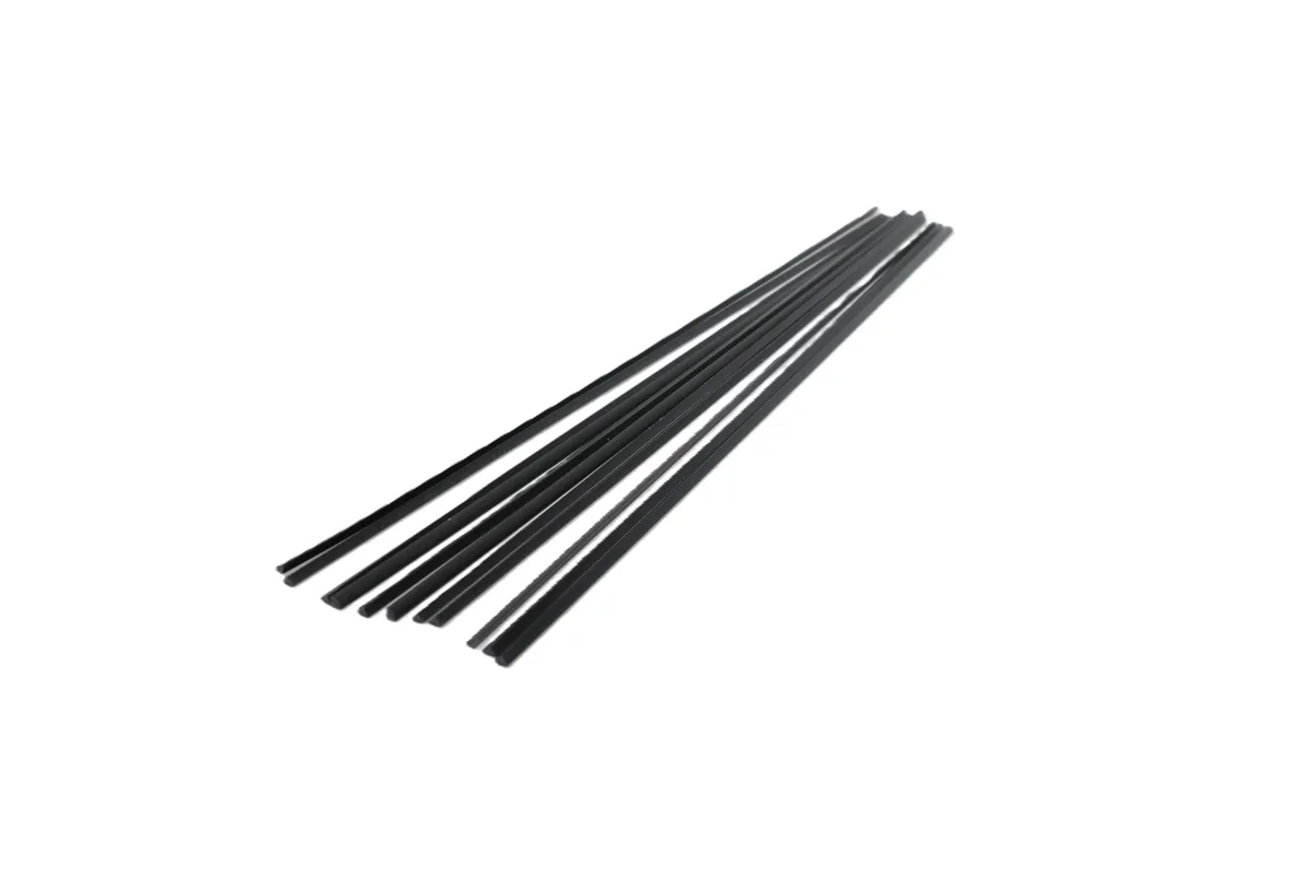 Baguettes de soudage plastique SEM Easy Weld Tri Rod noires, 3,2 mm